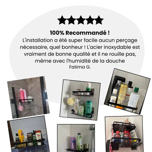 Rangement de Salle de Bain en Acier Inoxydable