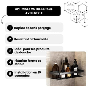 Rangement de Salle de Bain en Acier Inoxydable