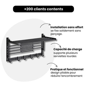 Barre de Serviette Pliable