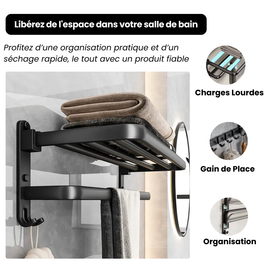 Barre de Serviette Pliable