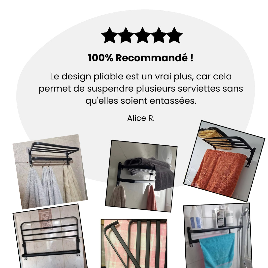 Barre de Serviette Pliable