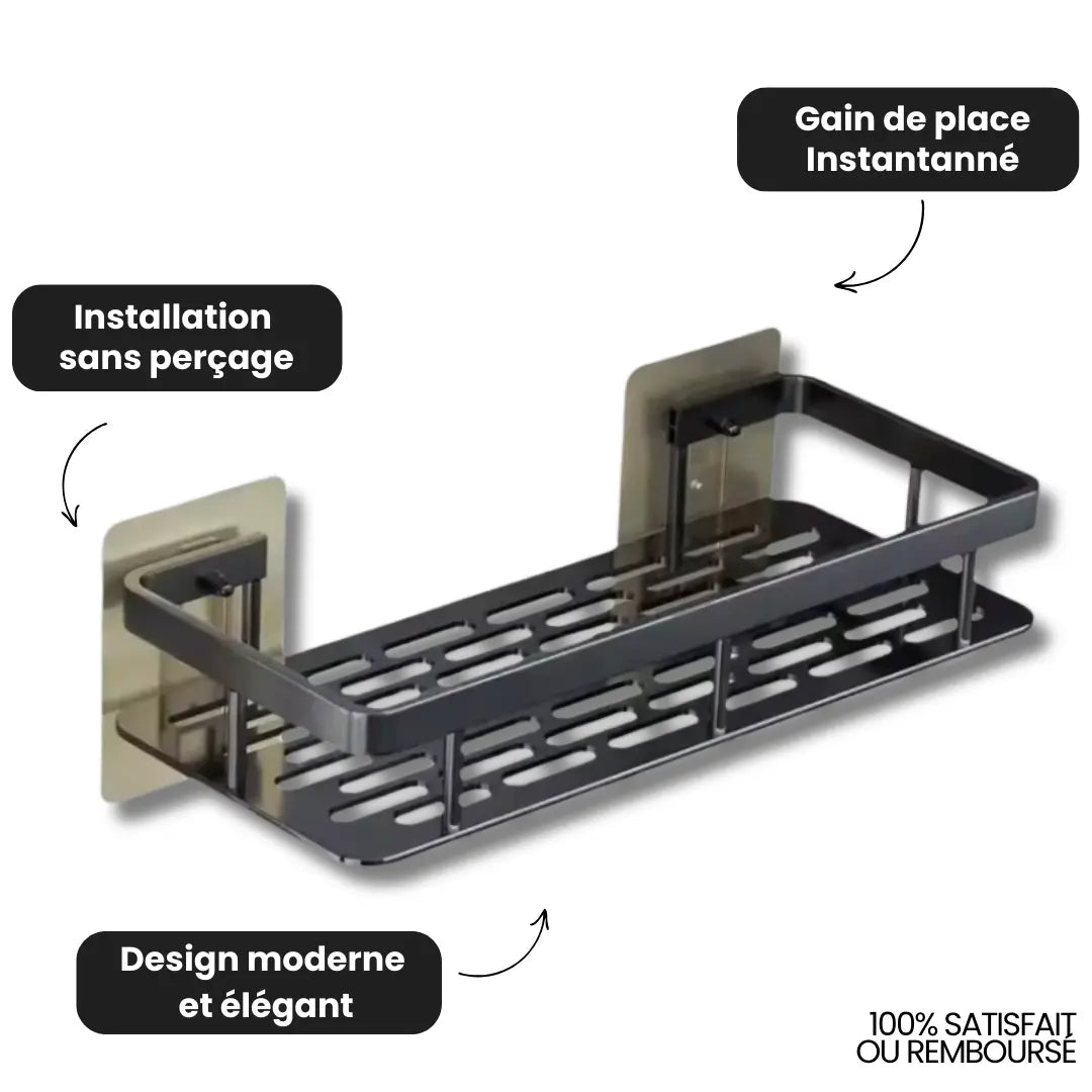 Rangement de Salle de Bain en Acier Inoxydable